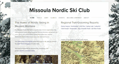 Desktop Screenshot of missoulanordic.org